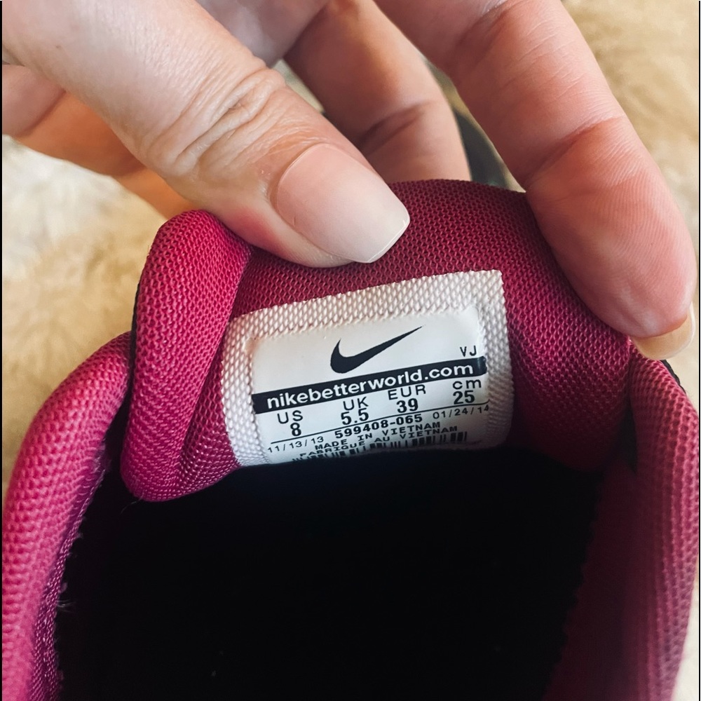 Nike Air Max Thea, rainbow zebra print, EUC, Size 8 - Picture 9 of 11